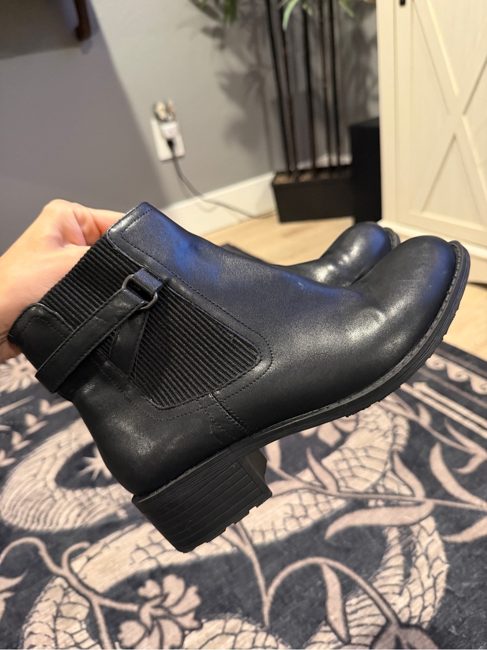 Black ankle boots
